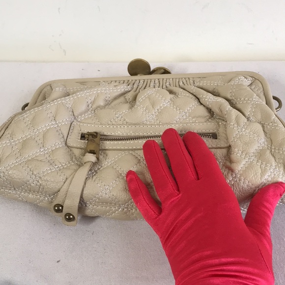 Marc Jacobs Ivory calf leather quilted clutch or chain shoulder bag - Picture 16 of 16